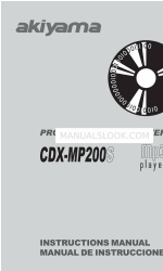 Akiyama CDX-MP200S Instruction Manual