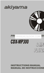 Akiyama CDX-MP300 Manual de instruções