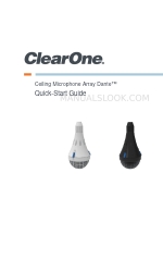 ClearOne Ceiling Microphone Array Dante Manuale di avvio rapido