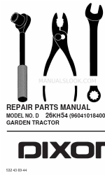 Dixon 96041018400 Руководство по ремонту