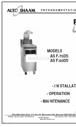 Alto-Shaam Fry Tech ASF-60DS Manual de instrucciones de instalación y mantenimiento