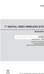 Camos DW-703W Instruction Manual