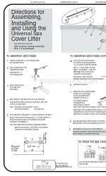 ABC Spa Cover Removal Universal Spa Cover Lifter Instrucciones de montaje y uso