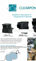 Clearpond Eco Skimmer Petunjuk Instalasi