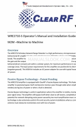 ClearRF WRE2710-S Руководство по эксплуатации и руководство по установке