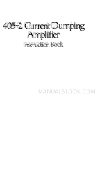 Acoustical Manufacturing Co. 405-2 Libro de instrucciones