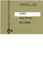 Acoustical Manufacturing Co. QUAD MULTIPLEX DECODER Інструкція з експлуатації