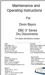 Dixon Bayco DBC Series Instrucciones de mantenimiento y funcionamiento