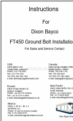 Dixon Bayco FloTech FT450 설치 지침