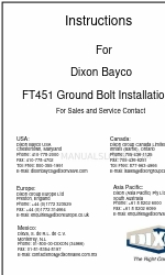 Dixon Bayco FloTech FT451 설치 지침