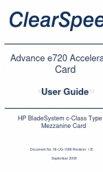 ClearSpeed ClearSpeed Advance e720 Посібник користувача