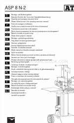 Altrad ATIKA ASP 8 N-2 Assembly And Operating  Instruction Sheet Manual