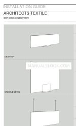 AcousticPearls ARCHITECTS TEXTILE DESKTOP Manual de instalação