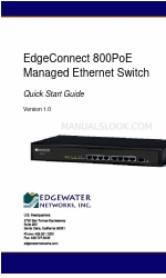 Edgewater Networks EdgeConnect 800PoE Schnellstart-Handbuch