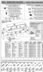 Dj MOVEIS BANCADA HAVANA 5625 Assembly Manual