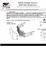 AltRider Headlight Guard Instrucciones de instalación