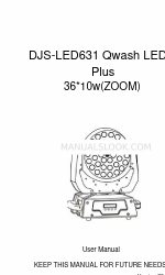 DJ'SLIGHTING DJS-LED631 Qwash LED Plus Руководство пользователя