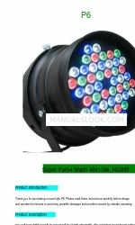 ARTFOX Lighting P6 Super Par64 Wash 48x1/3w, RGBW Посібник користувача