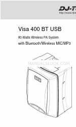 DJ-Tech Visa 400 BT USB Manuel