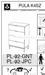 Arthauss Furniture PL-02-GNT Manual Instruksi Perakitan