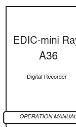 EDIC-mini Ray A36 Operation Manual