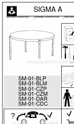 Arthauss Furniture SIGMA A SM-01-CZP Инструкция по сборке