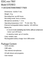 EDIC-mini TINY STEREO 2240 User Manual