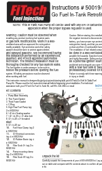 FiTech 50020 Instructions Manual