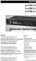 Altronics Biema A 4158 Series Gebruiksaanwijzing