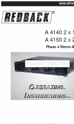 Altronics redback A 4140 2 x 100W Інструкція з експлуатації