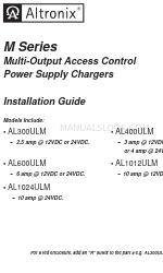 Altronix AL1012ULM Посібник з монтажу