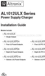 Altronix AL1012ULX Manual de instalação