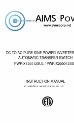 AIMS Power PWRIX200012SUL Buku Petunjuk