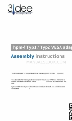 3idee hpm-f Typ2 Assembly Instructions Manual