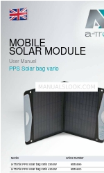 AKKU SYS a-TroniX PPS Solar bag vario 4x50W 사용자 설명서