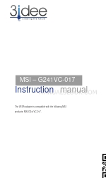 3idee MSI - G241VC-017 Instruction Manual