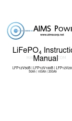 AIMS Power LiFePO4 LFP12V100B 取扱説明書