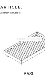 Article BASI Twin Bed Manuale di istruzioni per il montaggio