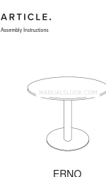 Article ERNO Dining Table Instrucciones de montaje