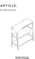 Article Krossa 35 Shelf Assembly Instructions