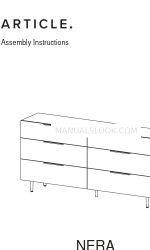 Article LENIA 6 Drawer Double Dresser Assembly Instructions Manual