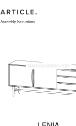 Article LENIA Sideboard Assembly Instructions Manual