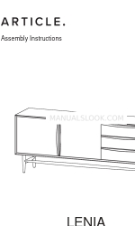 Article LENIA SKU14429 Assembly Instructions Manual