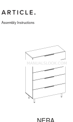 Article NERA 5 Drawer Chest Manual Petunjuk Perakitan