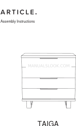 Article TAIGA 4 Drawer Dresser Manual Petunjuk Perakitan