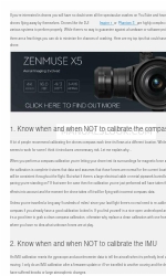 dji Zenmuse X5 Manuel