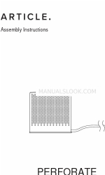 Article PERFORATE Instrukcja montażu