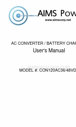 AIMS Power CON120AC36/48VDC Manual do utilizador