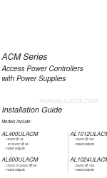 Altronix ACM Series Kurulum Kılavuzu