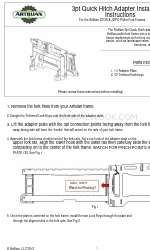 Artillian 3pt Quick Hitch Adapter インストレーション・インストラクション